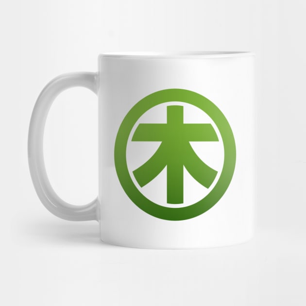 Green WOOD Kanji by Takeda_Art